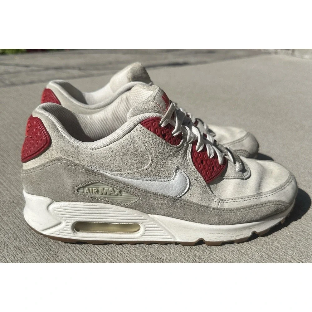 Nike Air Max 90 QS NYC Strawberry Cheesecake Womens Size 9 Cream Red 813150-200